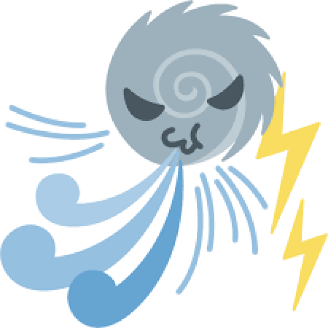台風前に備え